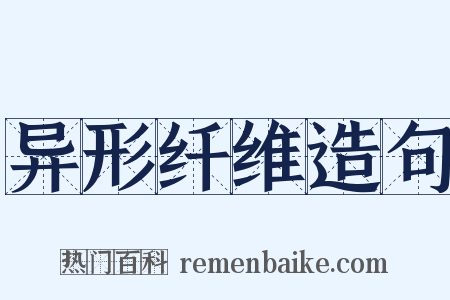 异形纤维造句是什么意思的图片